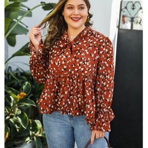 SheIn Ruffle Blouse
